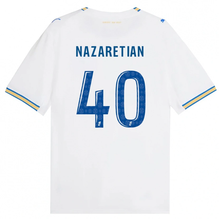 Danxen Mulher Camisola Manuel Nazaretian #40 Azul Dodger Branco Principal 2026/27 Camisa