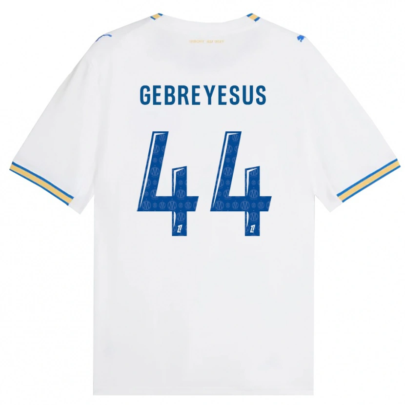 Danxen Mulher Camisola Esey Gebreyesus #44 Azul Dodger Branco Principal 2026/27 Camisa