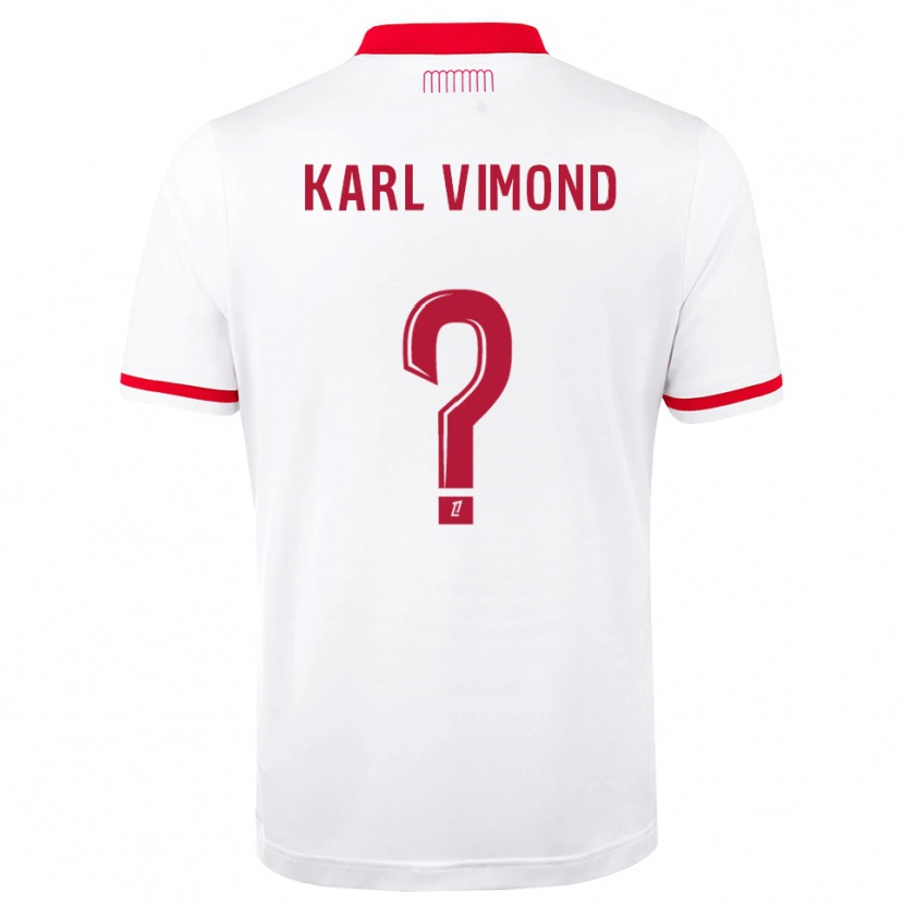 Danxen Mulher Camisola Dany Karl Vimond #0 Vermelho Branco Principal 2026/27 Camisa