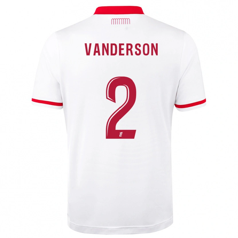Danxen Mulher Camisola Vanderson De Oliveira Campos #2 Vermelho Branco Principal 2026/27 Camisa