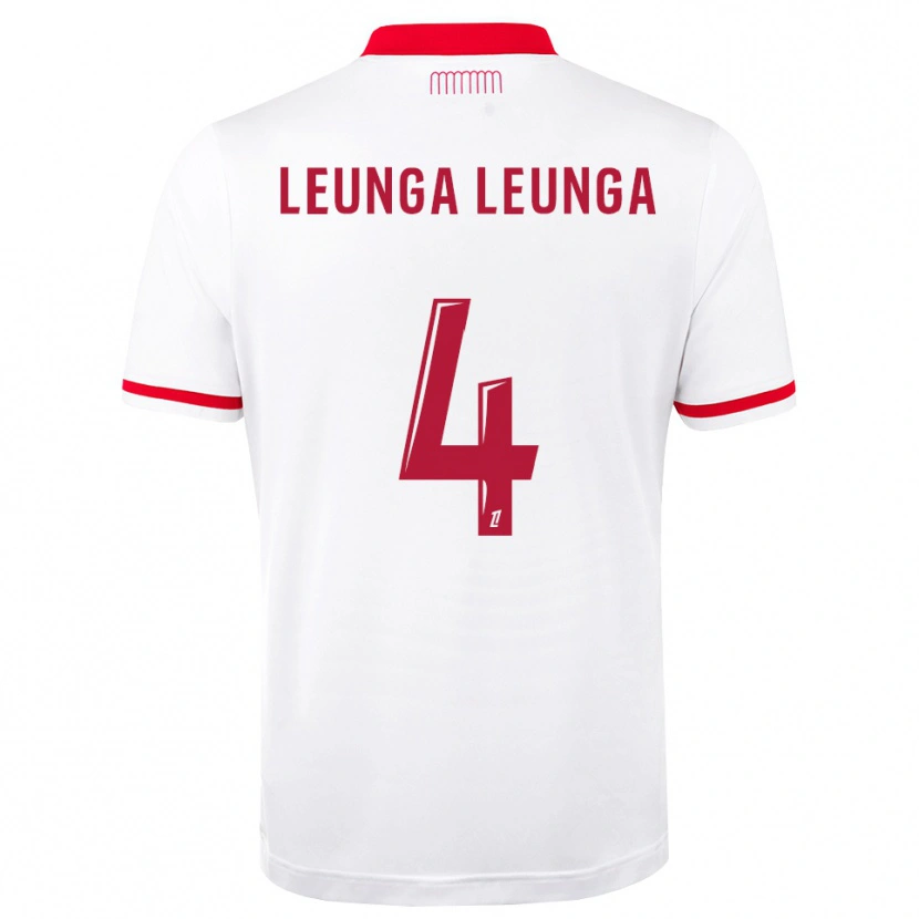 Danxen Mulher Camisola Daryl Leunga Leunga #4 Vermelho Branco Principal 2026/27 Camisa