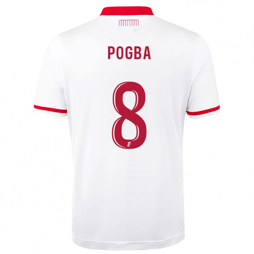 Danxen Mulher Camisola Paul Pogba #8 Vermelho Branco Principal 2026/27 Camisa