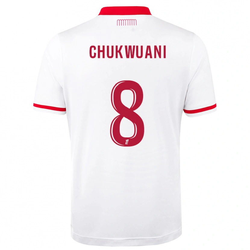 Danxen Mulher Camisola Ekene Chukwuani #8 Vermelho Branco Principal 2026/27 Camisa
