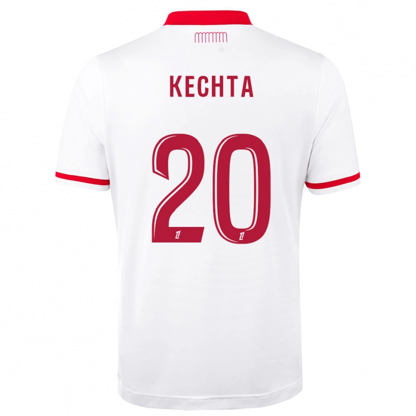 Danxen Mulher Camisola Amine Kechta #20 Vermelho Branco Principal 2026/27 Camisa