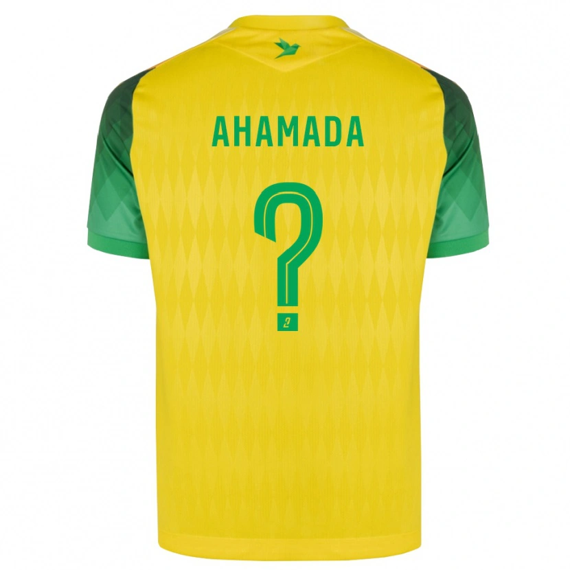 Danxen Mulher Camisola Houssam Ahamada #0 Amarelo Verde Vermelho Principal 2026/27 Camisa