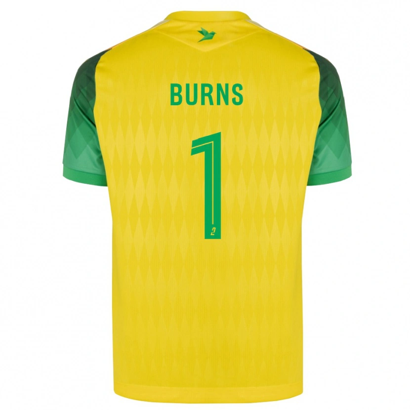 Danxen Mulher Camisola Emily Burns #1 Amarelo Verde Vermelho Principal 2026/27 Camisa