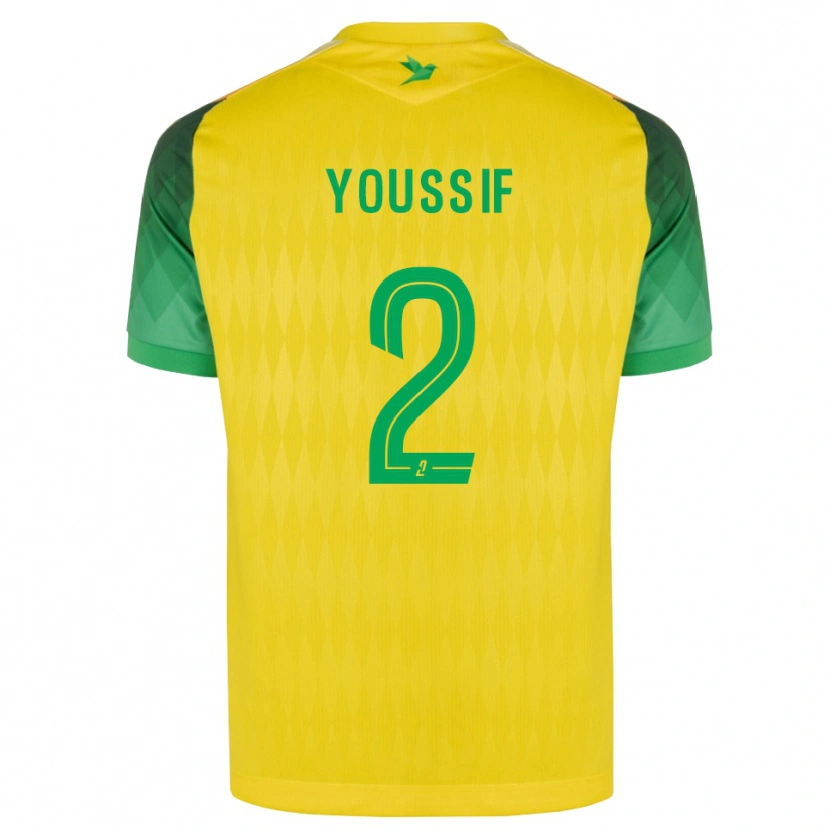 Danxen Mulher Camisola Ali Youssif #2 Amarelo Verde Vermelho Principal 2026/27 Camisa
