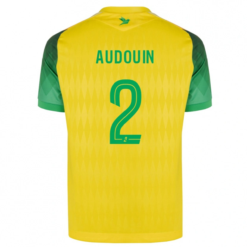 Danxen Mulher Camisola Simon Audouin #2 Amarelo Verde Vermelho Principal 2026/27 Camisa