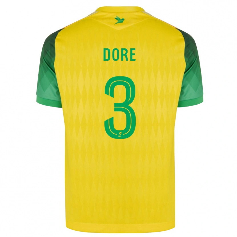 Danxen Mulher Camisola Louis Dore #3 Amarelo Verde Vermelho Principal 2026/27 Camisa