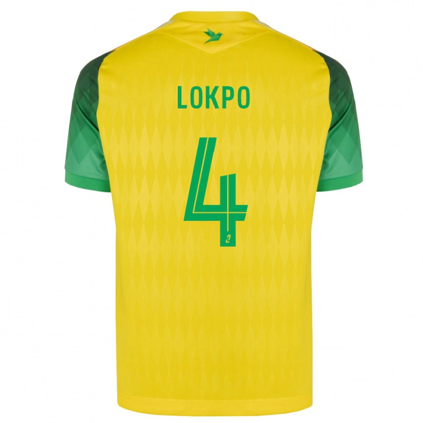 Danxen Mulher Camisola Romaric Lokpo #4 Amarelo Verde Vermelho Principal 2026/27 Camisa