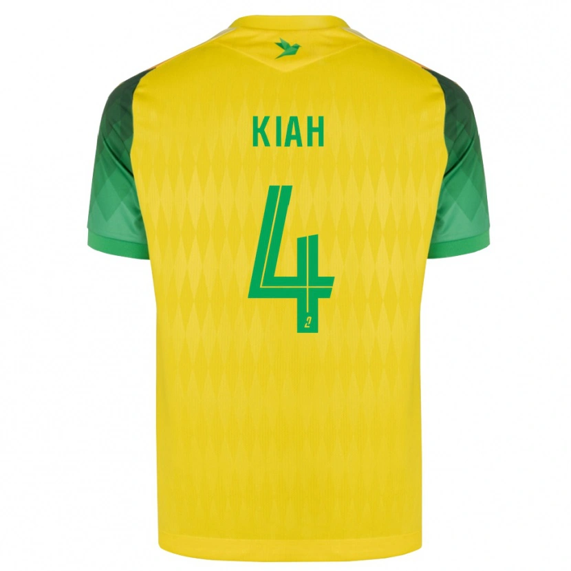 Danxen Mulher Camisola Emmanuel Kiah #4 Amarelo Verde Vermelho Principal 2026/27 Camisa
