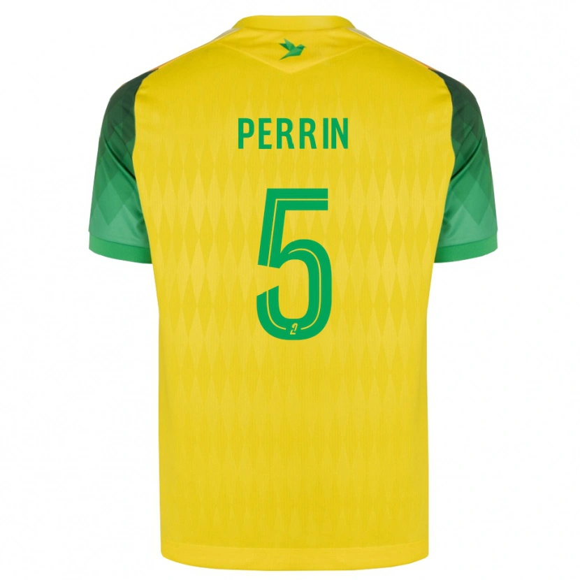 Danxen Mulher Camisola Lucas Perrin #5 Amarelo Verde Vermelho Principal 2026/27 Camisa
