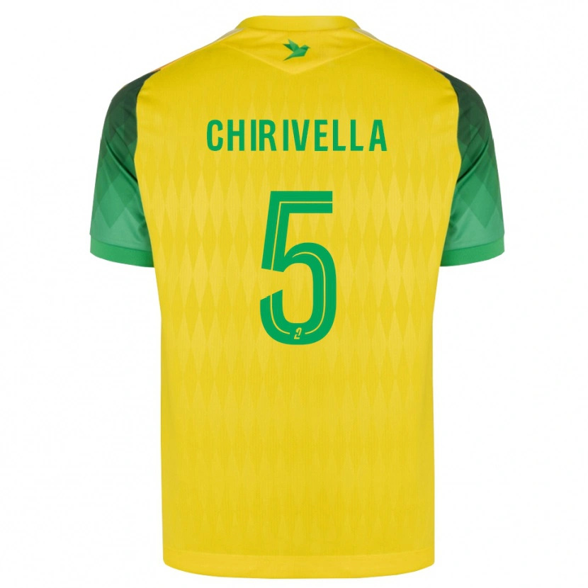 Danxen Mulher Camisola Pedro Chirivella #5 Amarelo Verde Vermelho Principal 2026/27 Camisa