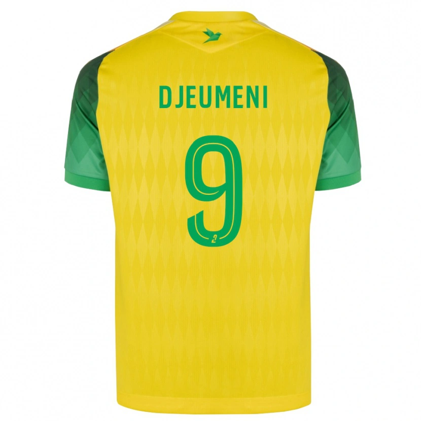 Danxen Mulher Camisola Kevy Djeumeni #9 Amarelo Verde Vermelho Principal 2026/27 Camisa