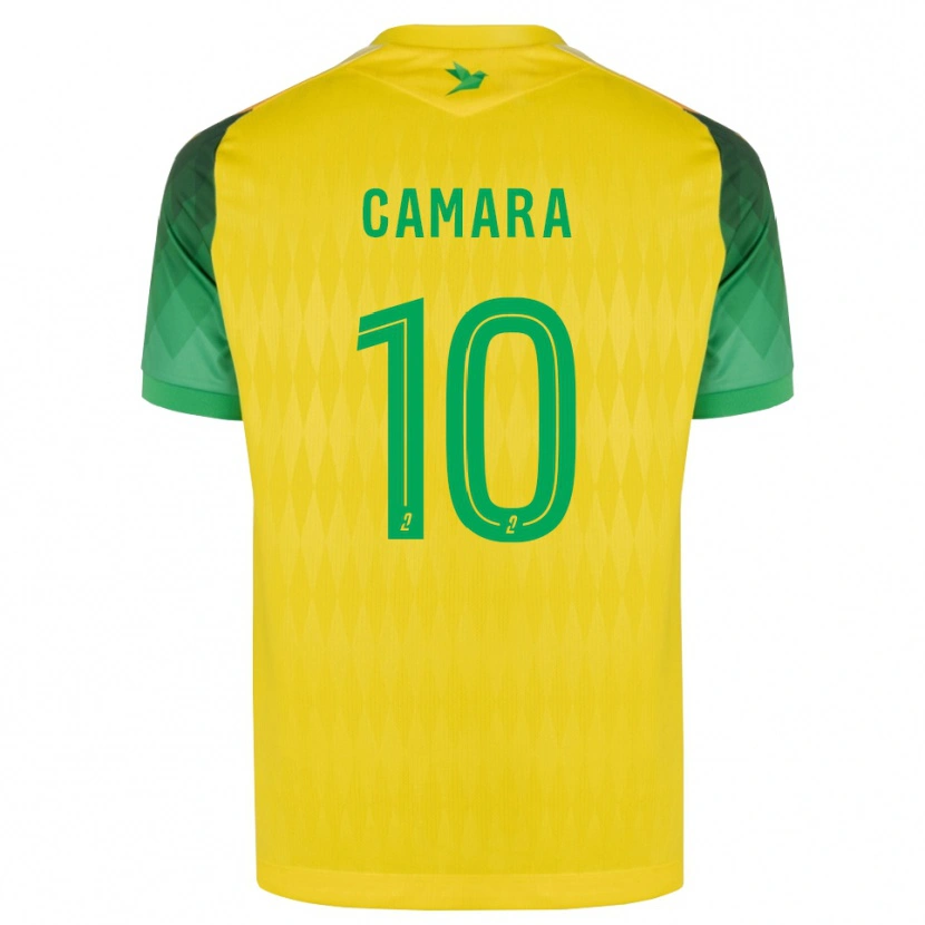Danxen Mulher Camisola Ibrahim Camara #10 Amarelo Verde Vermelho Principal 2026/27 Camisa
