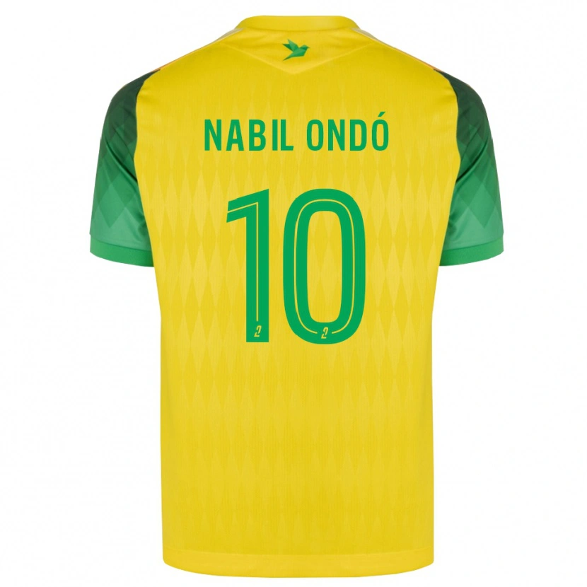 Danxen Mulher Camisola José Nabil Ondó #10 Amarelo Verde Vermelho Principal 2026/27 Camisa