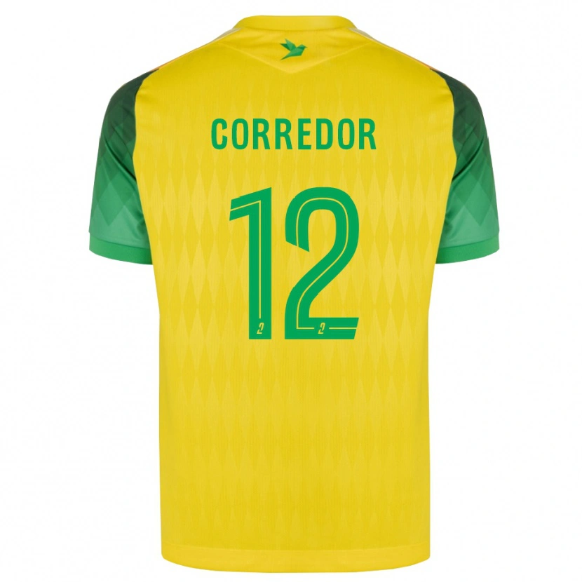 Danxen Mulher Camisola Killian Corredor #12 Amarelo Verde Vermelho Principal 2026/27 Camisa