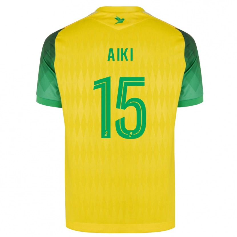 Danxen Mulher Camisola Amed Aiki #15 Amarelo Verde Vermelho Principal 2026/27 Camisa