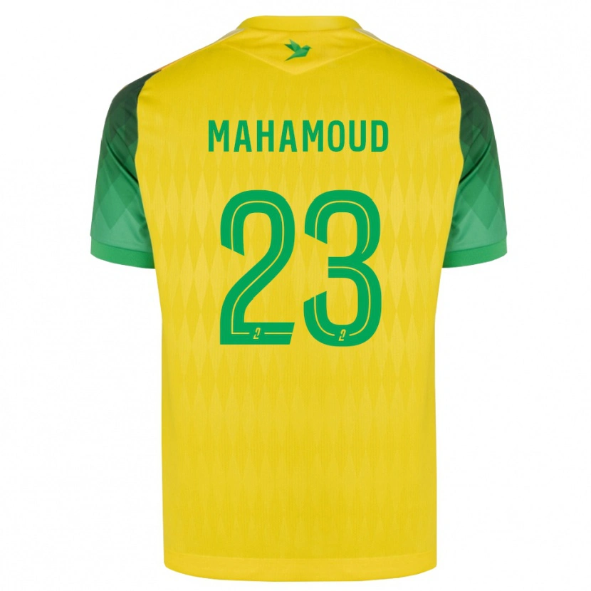 Danxen Mulher Camisola Adel Mahamoud #23 Amarelo Verde Vermelho Principal 2026/27 Camisa