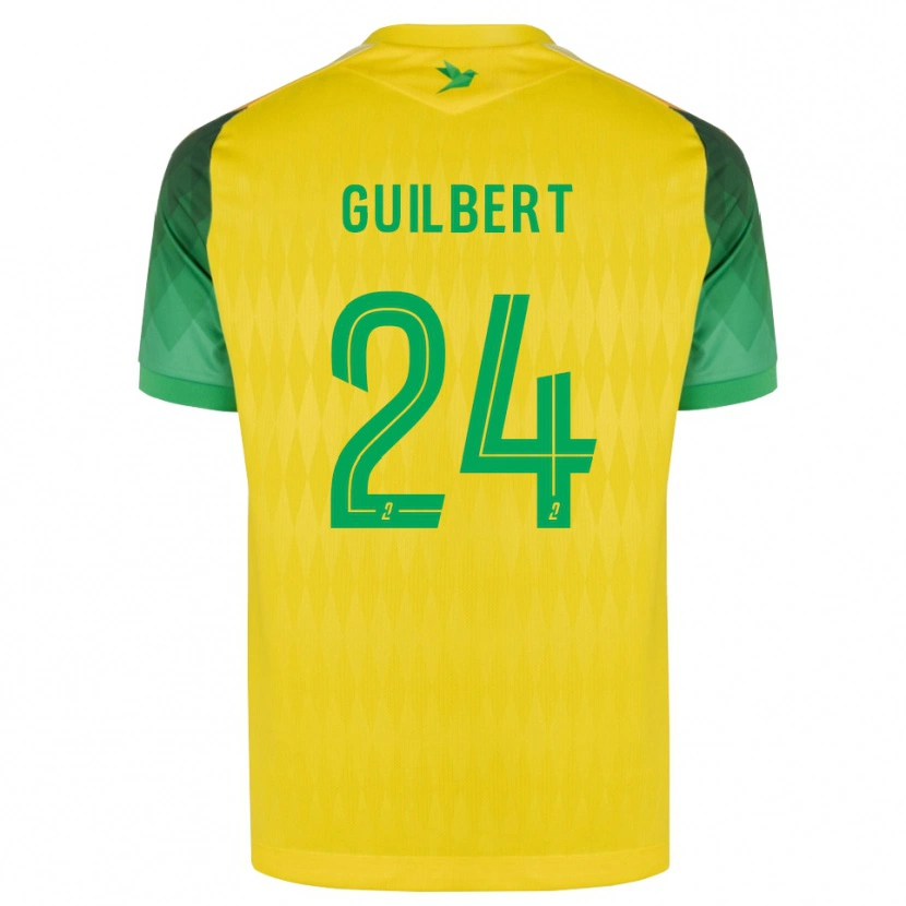Danxen Mulher Camisola Frédéric Guilbert #24 Amarelo Verde Vermelho Principal 2026/27 Camisa