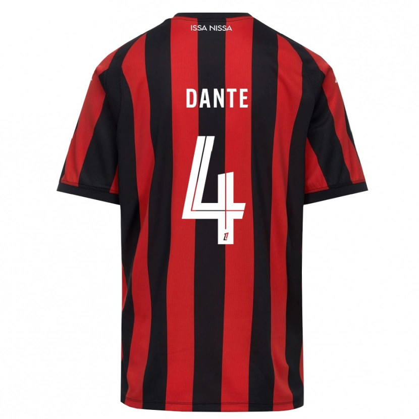Danxen Mulher Camisola Dante #4 Vermelho Preto Branco Principal 2026/27 Camisa