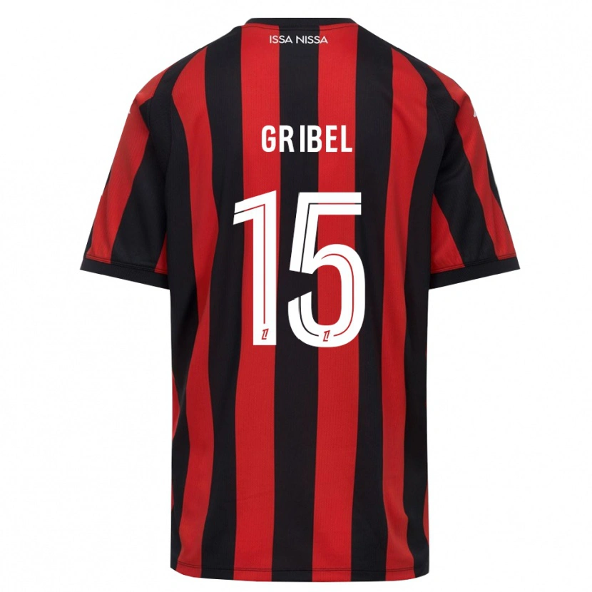 Danxen Mulher Camisola Naomie Gribel #15 Vermelho Preto Branco Principal 2026/27 Camisa