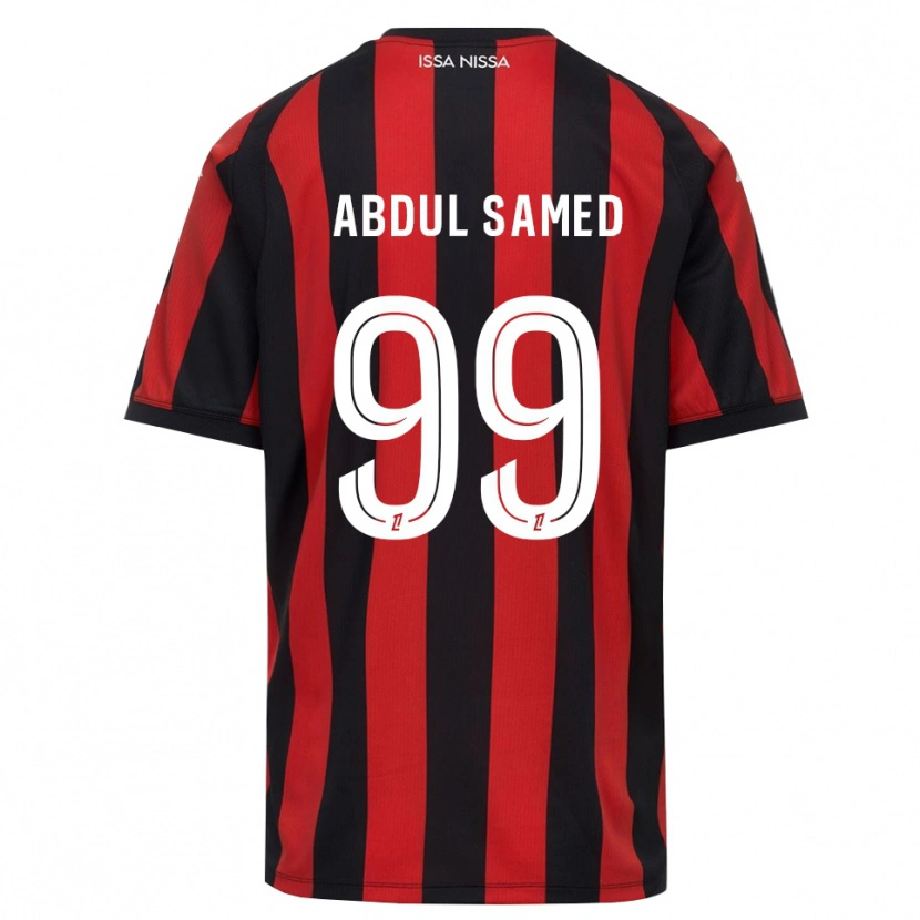 Danxen Mulher Camisola Salis Abdul Samed #99 Vermelho Preto Branco Principal 2026/27 Camisa
