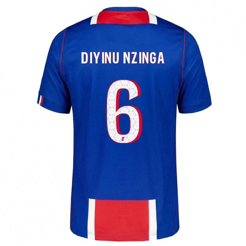 Danxen Mulher Camisola Vainqueur Nzinga #6 Vermelho Branco Azul Principal 2026/27 Camisa