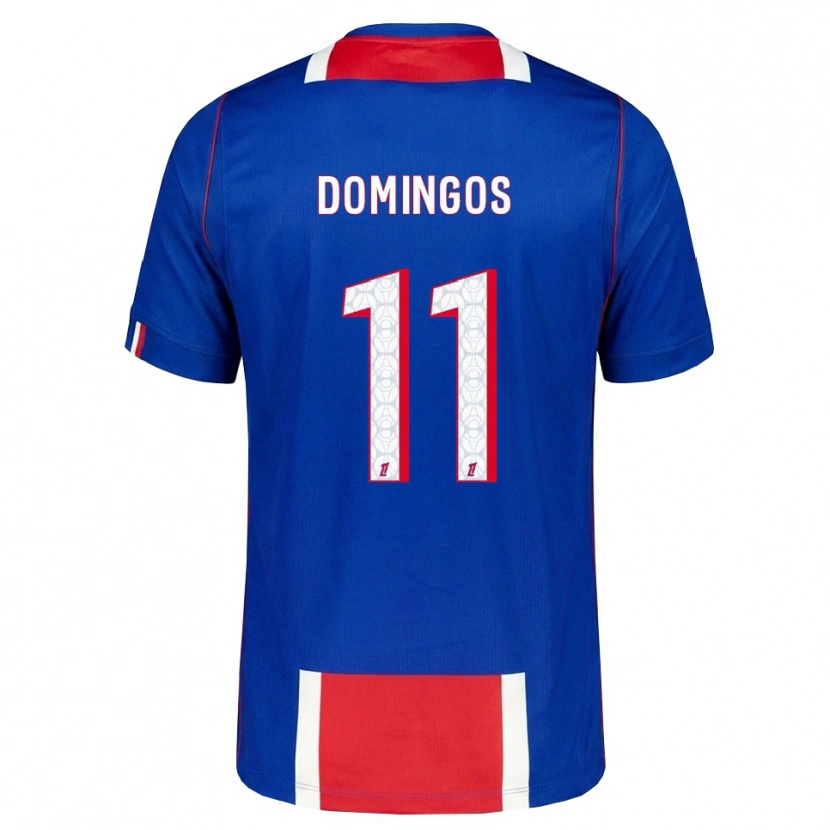 Danxen Mulher Camisola Fabio Domingos #11 Vermelho Branco Azul Principal 2026/27 Camisa