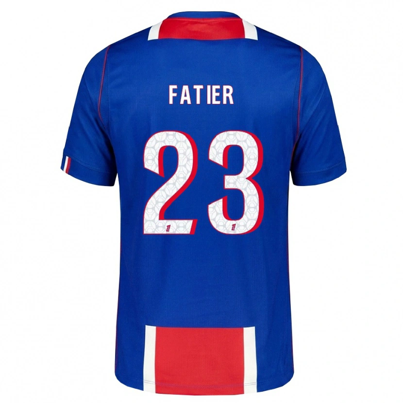 Danxen Mulher Camisola Noémie Fatier #23 Vermelho Branco Azul Principal 2026/27 Camisa