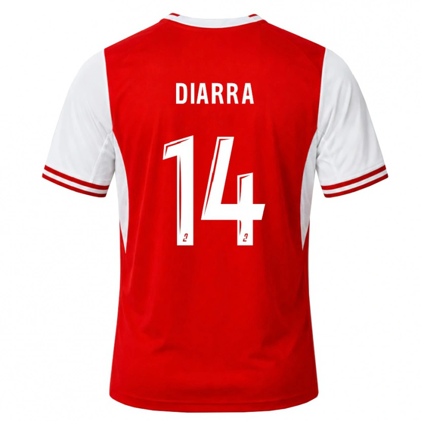 Danxen Mulher Camisola Amidou Diarra #14 Vermelho Branco Principal 2026/27 Camisa