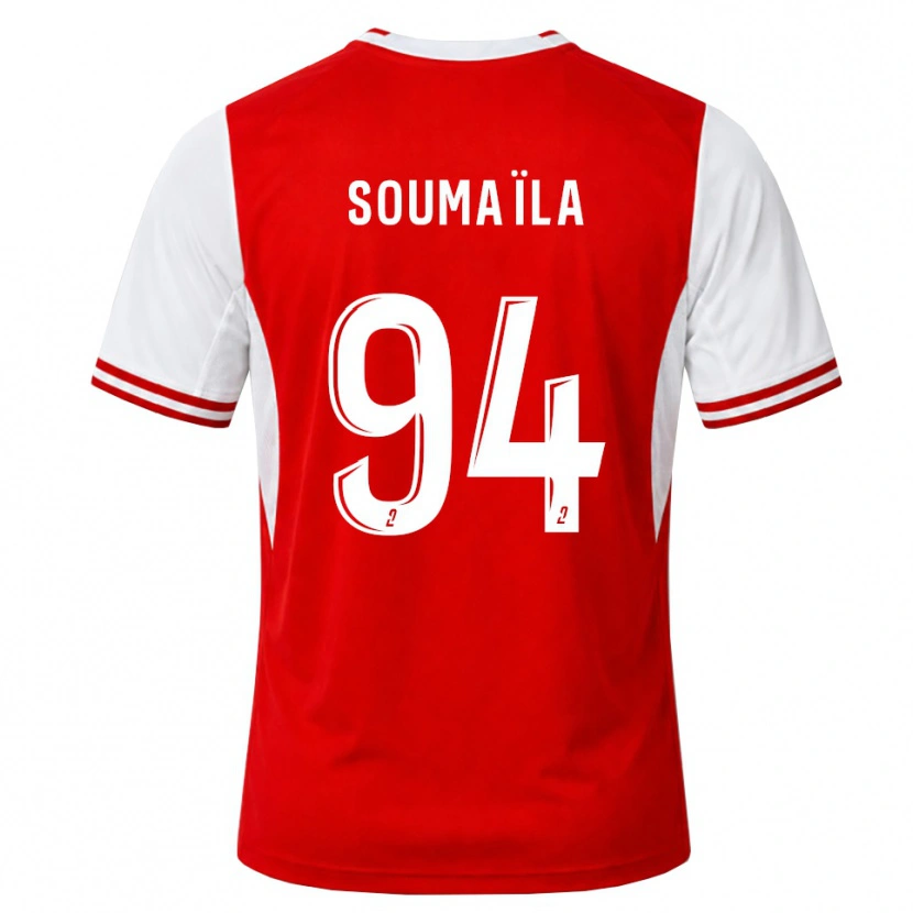 Danxen Mulher Camisola Soumaïla Sylla #94 Vermelho Branco Principal 2026/27 Camisa