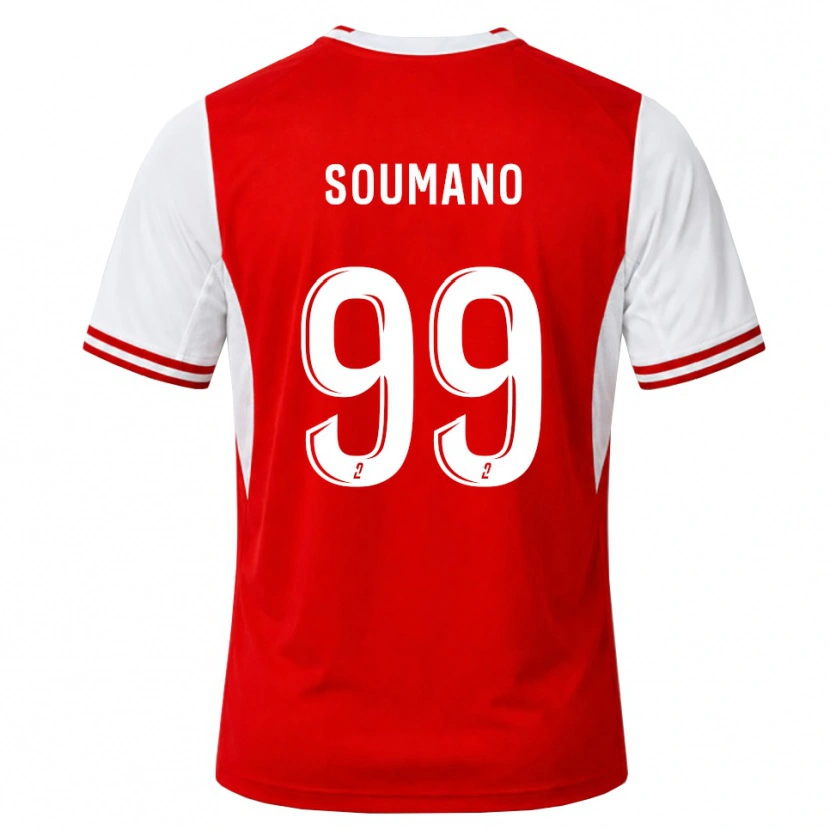 Danxen Mulher Camisola Sambou Soumano #99 Vermelho Branco Principal 2026/27 Camisa