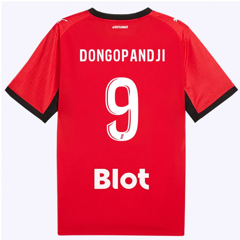 Danxen Mulher Camisola Kelvin Dongopandji #9 Vermelho Preto Branco Principal 2026/27 Camisa