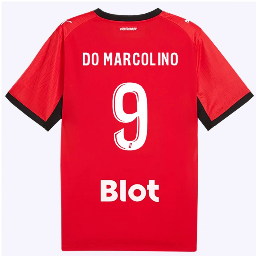 Danxen Mulher Camisola Alan Do Marcolino #9 Vermelho Preto Branco Principal 2026/27 Camisa