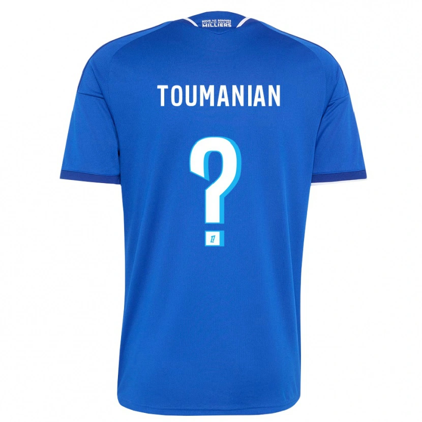 Danxen Mulher Camisola Anthony Toumanian #0 Azul Real Branco Principal 2026/27 Camisa