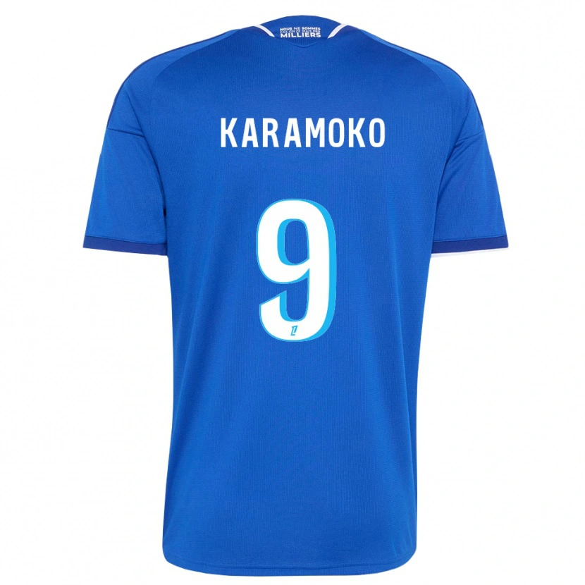Danxen Mulher Camisola Isaac Karamoko #9 Azul Real Branco Principal 2026/27 Camisa