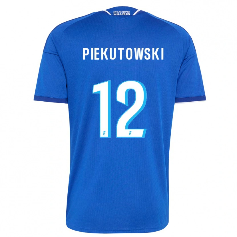 Danxen Mulher Camisola Milosz Piekutowski #12 Azul Real Branco Principal 2026/27 Camisa