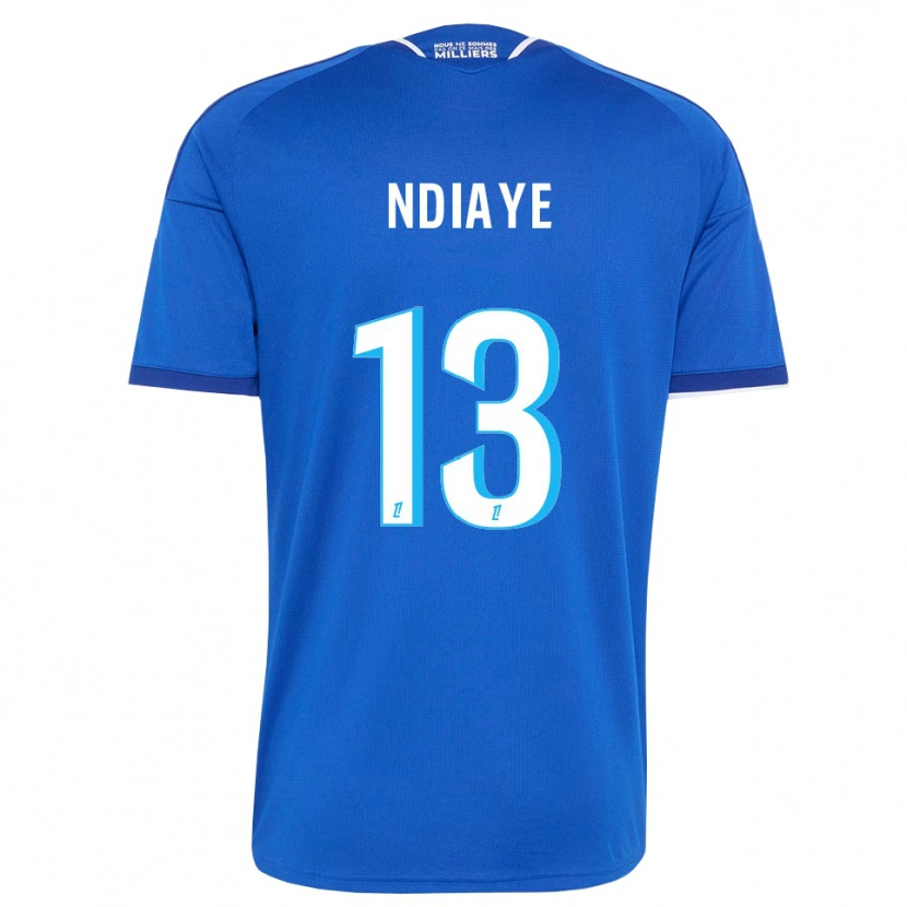 Danxen Mulher Camisola Serigne Ndiaye #13 Azul Real Branco Principal 2026/27 Camisa