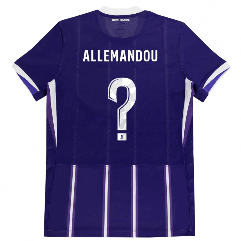 Danxen Mulher Camisola Teddy Allemandou #0 Roxo Branco Principal 2026/27 Camisa