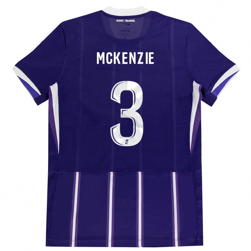Danxen Mulher Camisola Mark Mckenzie #3 Roxo Branco Principal 2026/27 Camisa