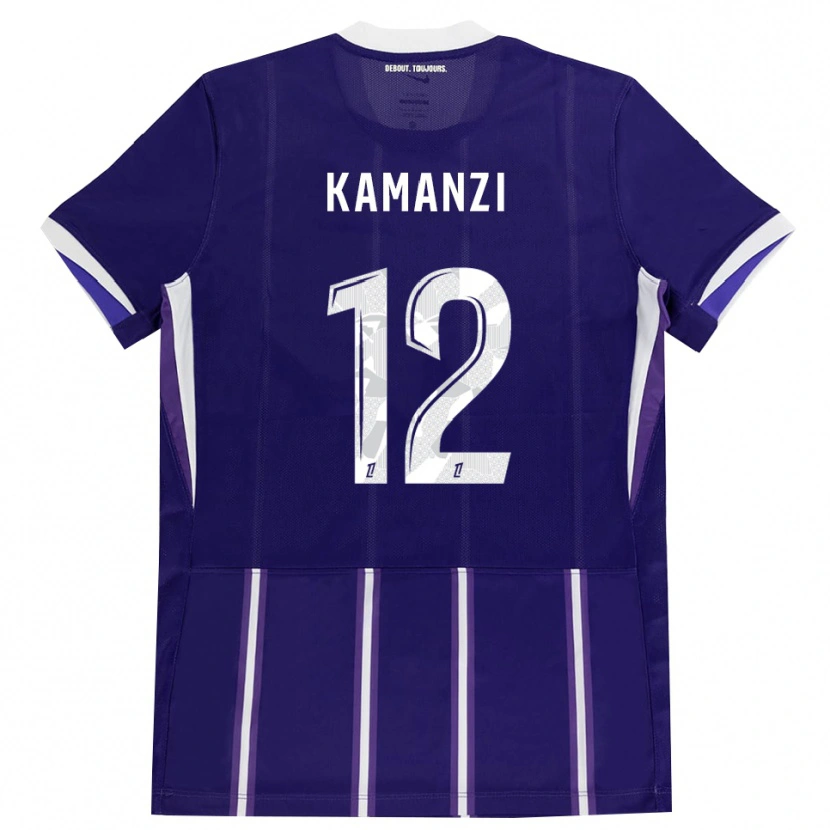 Danxen Mulher Camisola Warren Kamanzi #12 Roxo Branco Principal 2026/27 Camisa