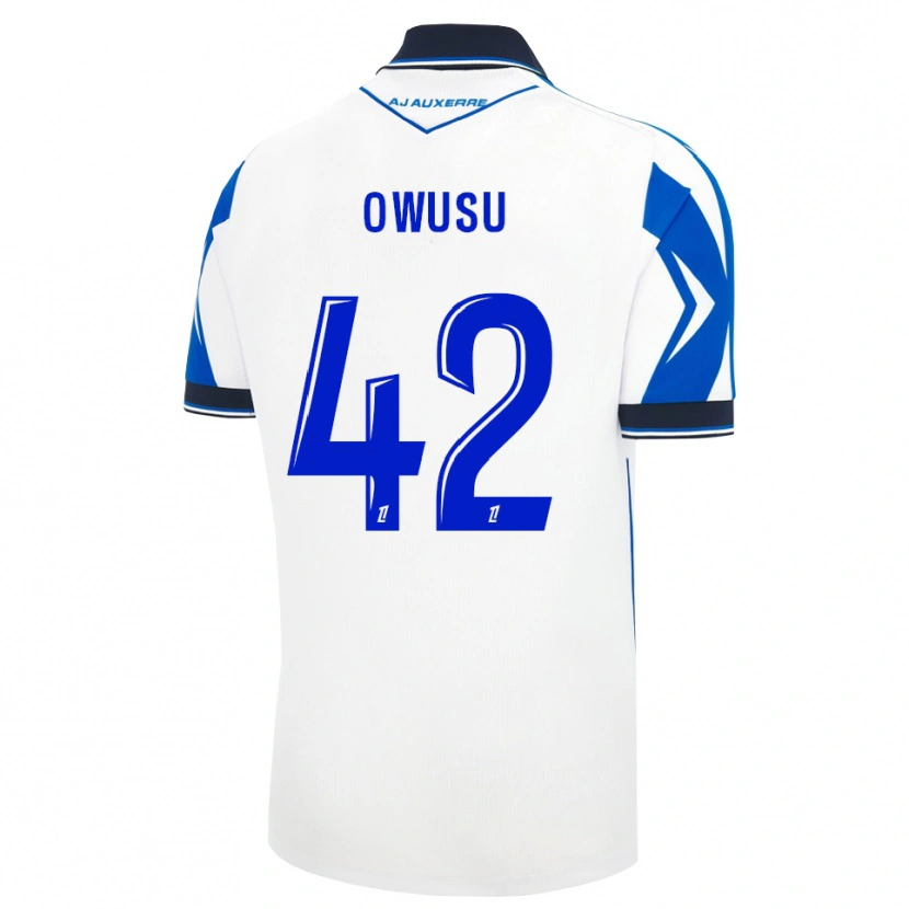 Danxen Mulher Camisola Elisha Owusu #42 Preto Branco Azul Principal 2026/27 Camisa