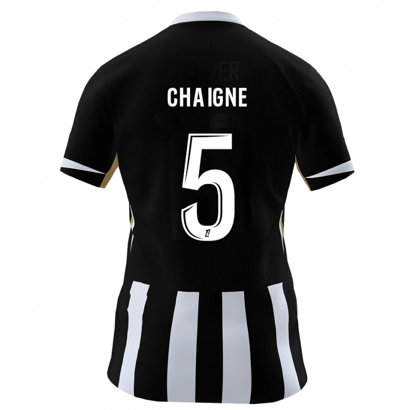 Danxen Mulher Camisola Mathéo Chaigne #5 Preto Azul Principal 2026/27 Camisa