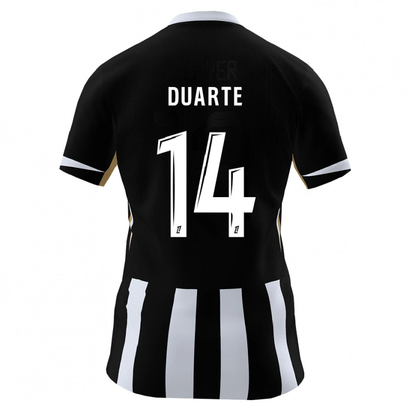 Danxen Mulher Camisola Luis Duarte #14 Preto Azul Principal 2026/27 Camisa