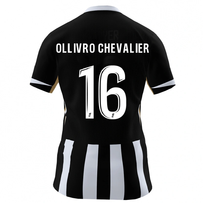 Danxen Mulher Camisola Sacha Ollivro Chevalier #16 Preto Azul Principal 2026/27 Camisa