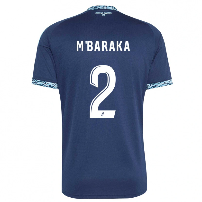 Danxen Mulher Camisola Abdallah M'baraka #2 Azul Aço Branco Principal 2026/27 Camisa