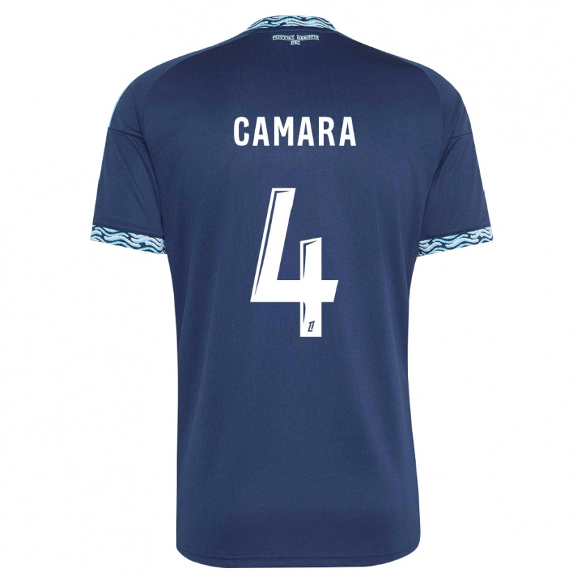 Danxen Mulher Camisola Alseny Camara #4 Azul Aço Branco Principal 2026/27 Camisa