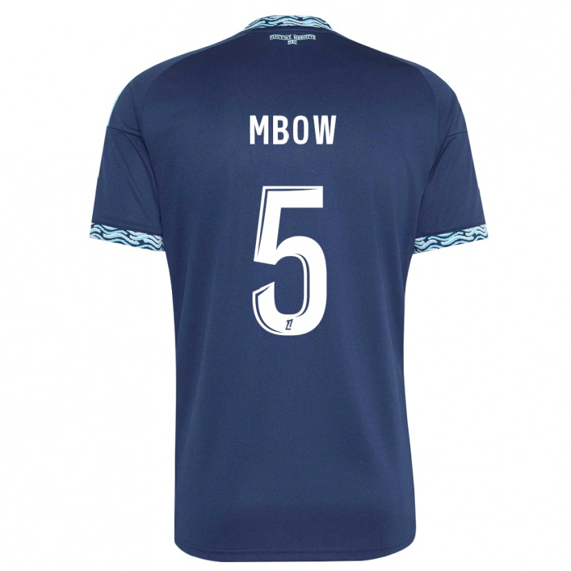 Danxen Mulher Camisola Moustapha Mbow #5 Azul Aço Branco Principal 2026/27 Camisa