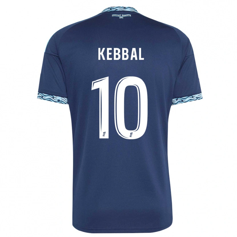 Danxen Mulher Camisola Ilan Kebbal #10 Azul Aço Branco Principal 2026/27 Camisa